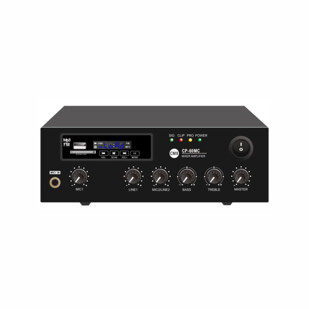CMX – CP-60MC 60W Car Amplifier with USB / SD / FM / Bluetooth, EMC & 4–16 Ohm Support