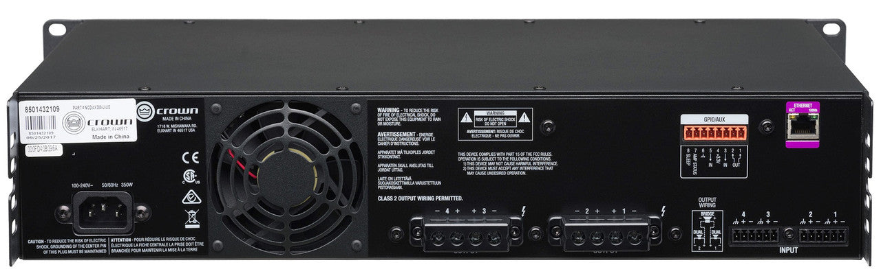 Crown CDi4x300W 70V Commercial/Restaurant Power Amplifier - Each