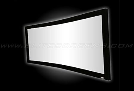 Elite  CURVE106WH1 Lunette Series, 106-inch 16:9, Curved Fixed Frame Projection Screen - Each
