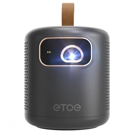 ETOE Dolphin 1080P Projector With Google TV System ,4K UHD Video Decoding ,600 ANSI Lumens, Dual-Band Wi-Fi - Audiomaxx India