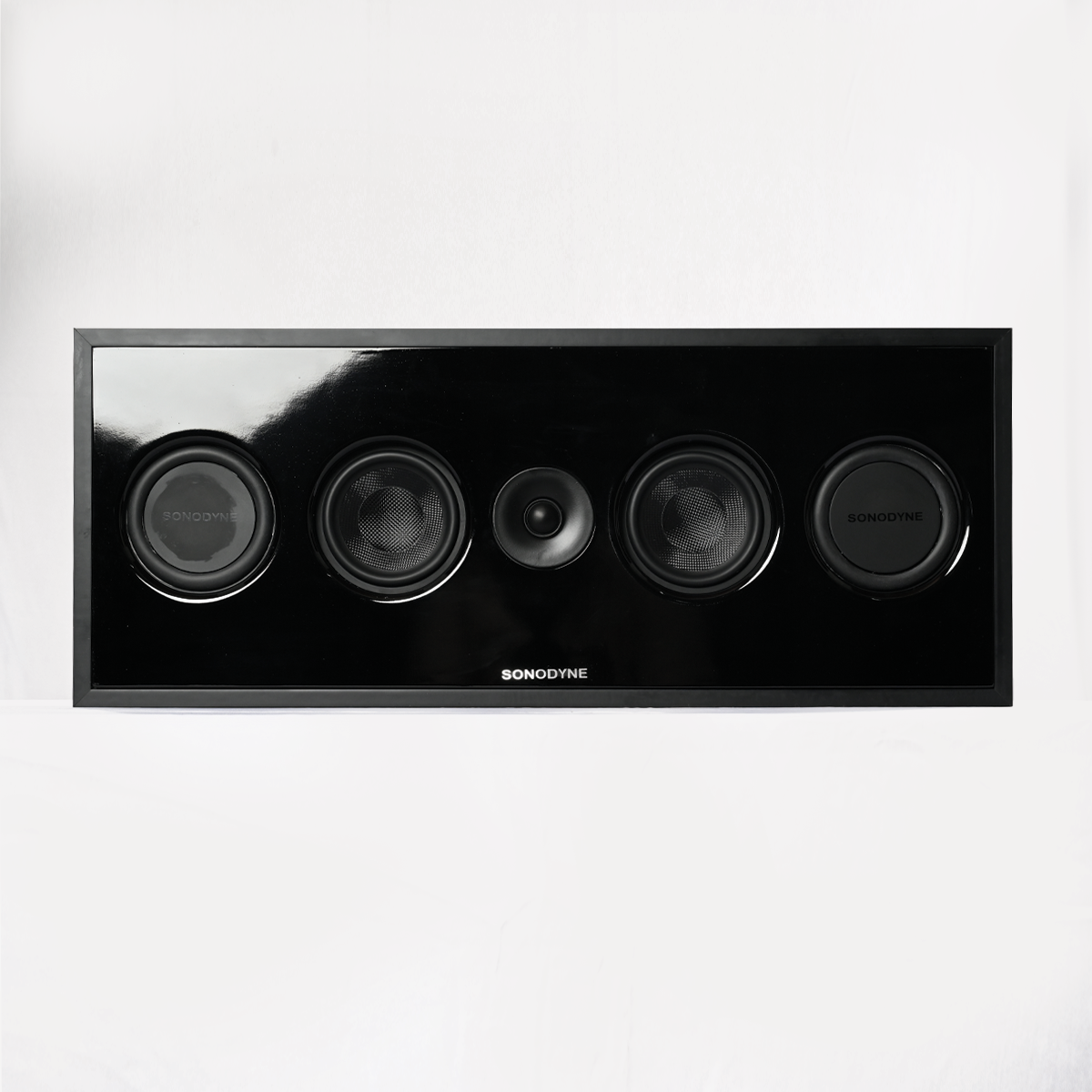 Sonodyne IWO 921 On-Wall / In-Wall 2-Way Centre Channel Speaker with Dual 6” Glass-Fibre Woofers & Passive Radiators - Audiomaxx India