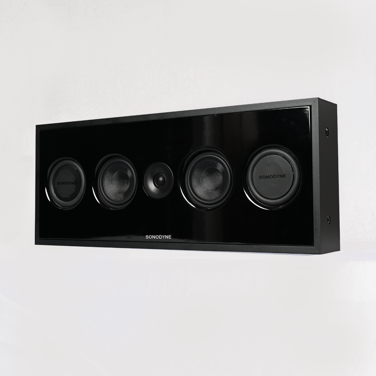 Sonodyne IWO 921 On-Wall / In-Wall 2-Way Centre Channel Speaker with Dual 6” Glass-Fibre Woofers & Passive Radiators - Audiomaxx India