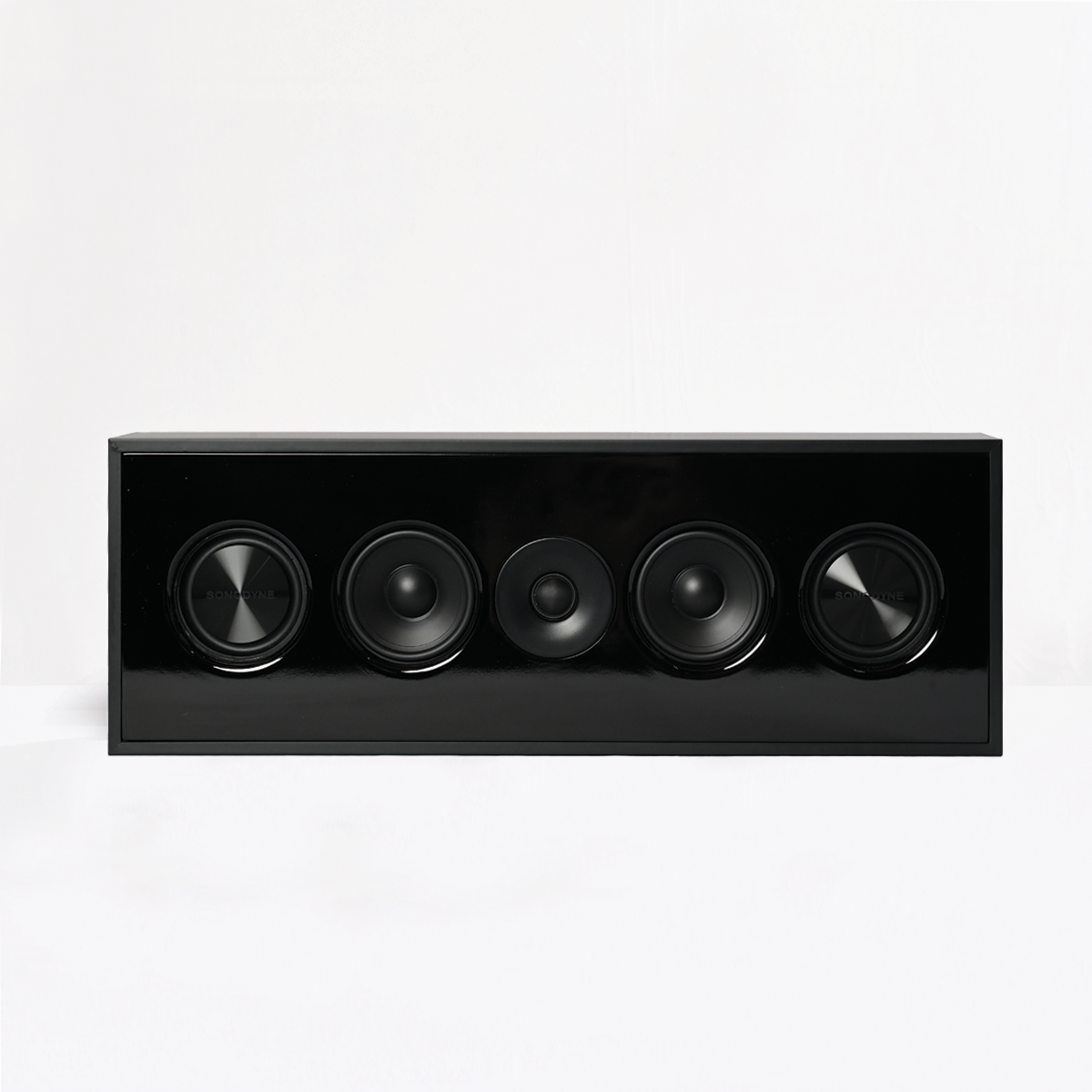 Sonodyne IWO 822 On-Wall / In-Wall 2.5-Way Centre Channel Speaker with Dual 4” Woofers & Passive Radiators, High-Output Slim Design - Audiomaxx India