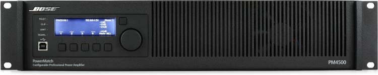 Bose POWERMATCH PM4500N 4Ch 2000W Configurable Power Amplifier with DSP - Each