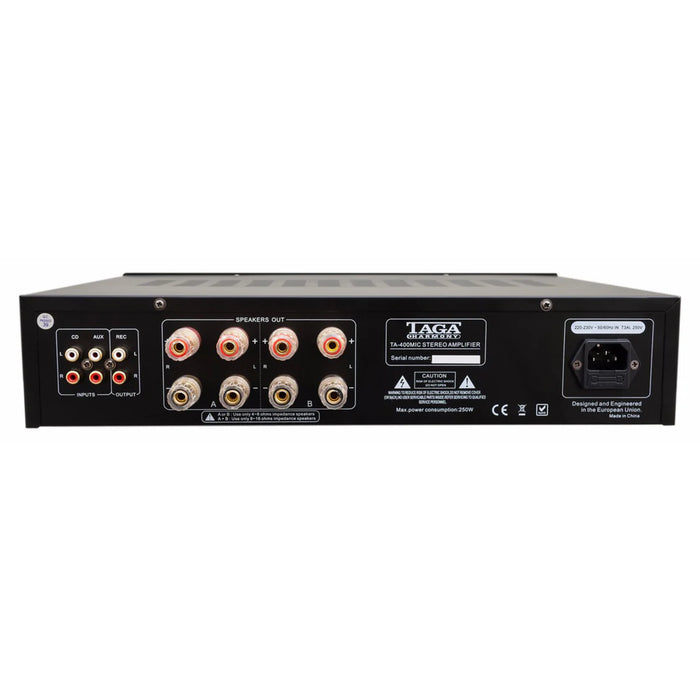 TAGA Harmony TA-400MIC- Integrated CI Stereo Amplifier Amplifier - Each