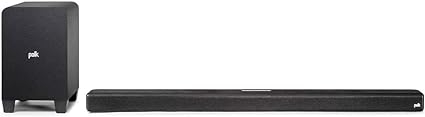 Polk Audio Signa S4 Ultra-Slim Sound Bar for TV with Wireless Subwoofe