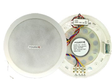 PowerX CS516  5" 6W Ceiling Speaker / Metal Frame  - Set of 10