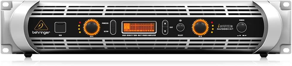 Behringer NU1000DSP Ultra-Lightweight, 1000-Watt Power Amplifier, DSP Control and USB Interface