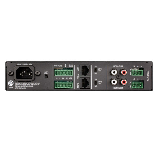 JBL Professional CSA 2120Z 2 Output Channel 120W Commercial Amplifier
