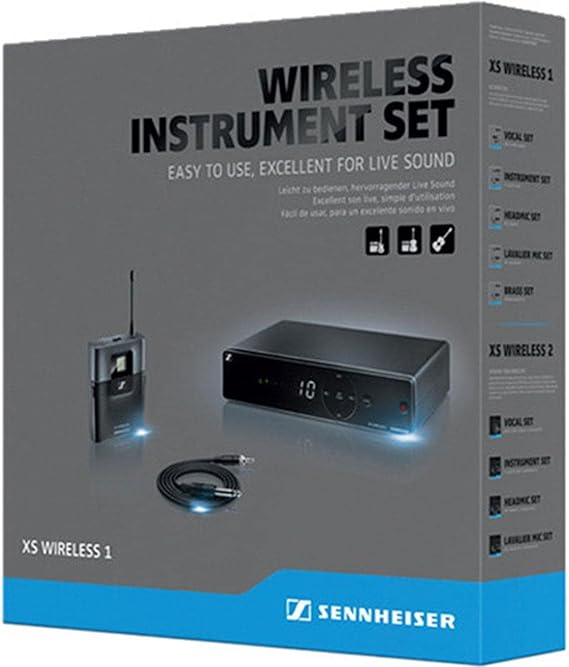 Sennheiser Consumer Audio XSW 1-CI1-A Instrument Wireless Microphone, A Range 548-572 MHz- Set