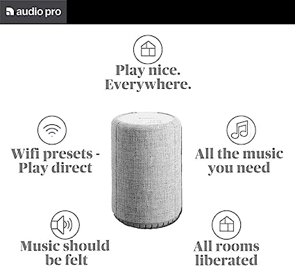 Audio Pro - A10 MKII Wireless | WiFi | Network | Multiroom Speaker