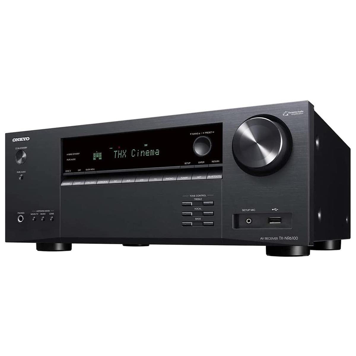 Onkyo TX-NR6100 7.2cn Home Theater Receiver With Dolby Atmos®, Wi-Fi®, Bluetooth®, Apple AirPlay® 2, and Amazon Alexa Compatibility