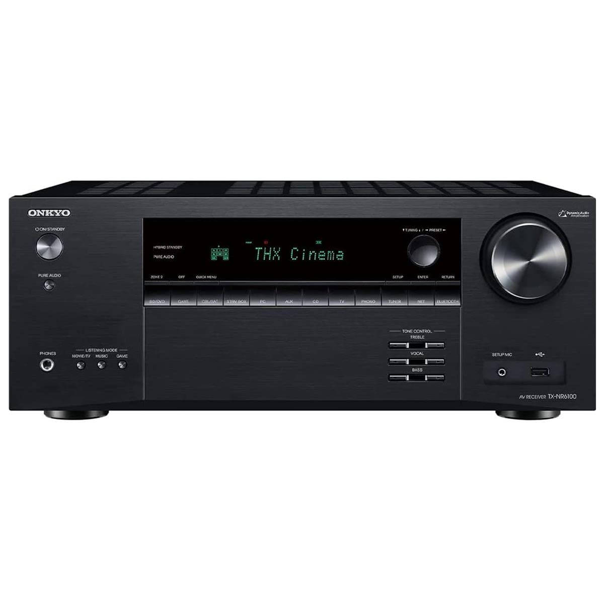 Onkyo TX-NR6100 7.2cn Home Theater Receiver With Dolby Atmos®, Wi-Fi®, Bluetooth®, Apple AirPlay® 2, and Amazon Alexa Compatibility