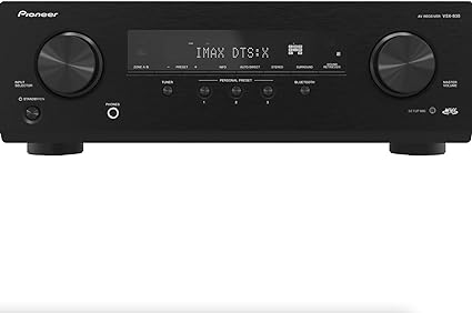 Pioneer VSX-835 7.2 Channel 135w (1kHz, 1% THD, 1ch @ 6 Ohm) 80w (20-20kHz, 0.08% THD - Each