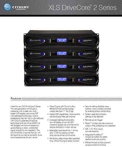 Crown XLS2502 775-Watt 2-Channel Power Amplifier