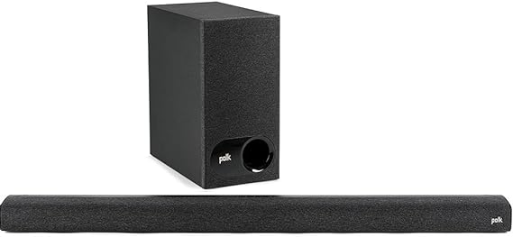 Polk Audio Signa S3 Ultra-Slim TV Sound Bar and Wireless Subwoofer