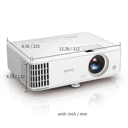 BenQ TH585P 1080p DLP Gaming Projector 3500 Lumens, Low Latency, Game Mode, eystone, Digital Len Shift