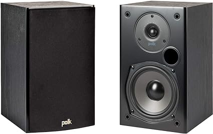 Polk Audio T15 100 Watt Home Theater Bookshelf Speakers - Pair
