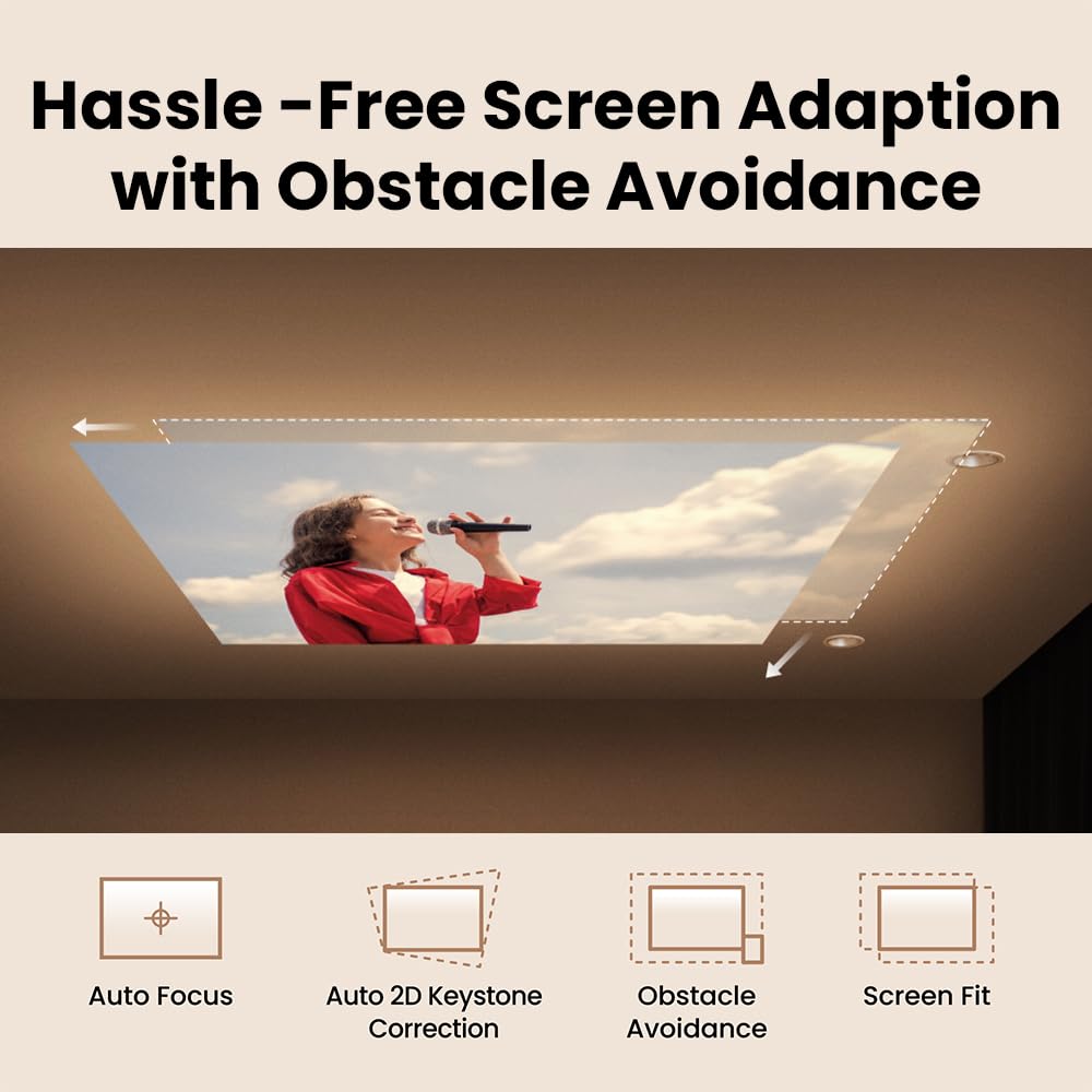 BenQ GV50 Laser Portable FHD Projector,Built-in Battery