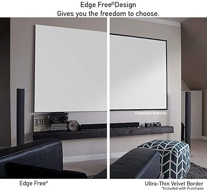 Elite AR100WH2 Aeon Series, 100-inch 16:9, 8K/4K UHD Home Theater Fixed Frame EDGE FREE Borderless Projector Screen