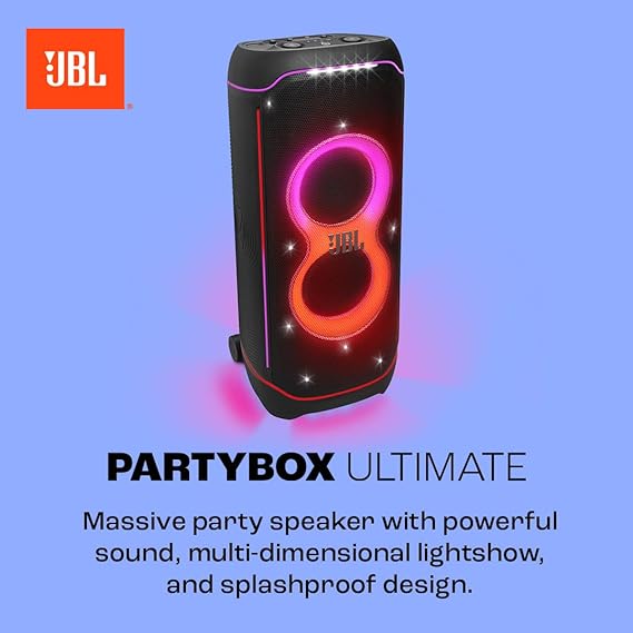 JBL Partybox Ultimate Multi Purpose Party Speaker, with Wi-fi & Bluetooth Connectivity, Wireless, Lightshow