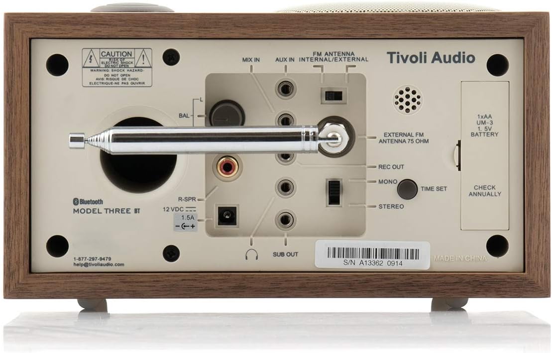 Tivoli Audio - Model 3 BT Bluetooth Clock Radio with USB  AM/FM Radio - Each