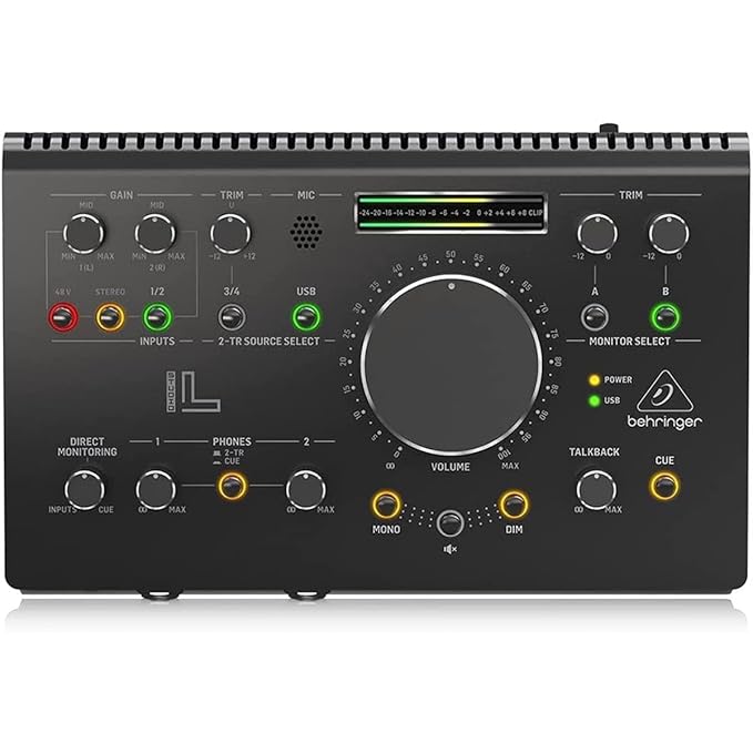 Behringer STUDIO L -  A High‑End Studio Control and Communication Center With Midas Preamps