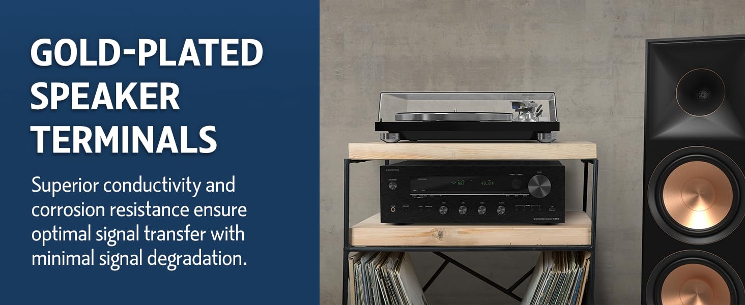 Onkyo TX-8470 Stereo receiver with built-in Wi-Fi®, Bluetooth®, Apple AirPlay® 2, and HDMI - Each