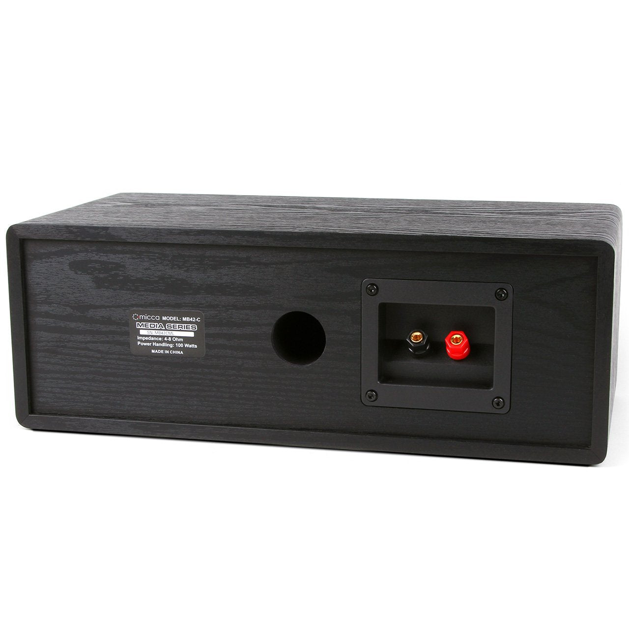 Micca MB42-C Center Speaker For Home Theater, 100w Passive, 2-Way