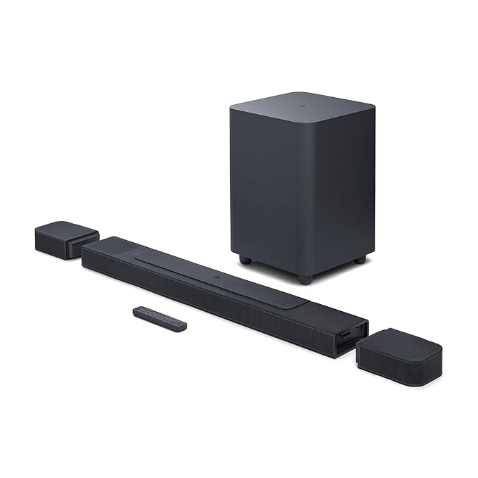 JBL Bar 1000 Pro 880W 11.1 (7.1.4) Channel Truly Wireless Soundbar with True Dolby Atmos®, 10”  Wireless Subwoofer - Set