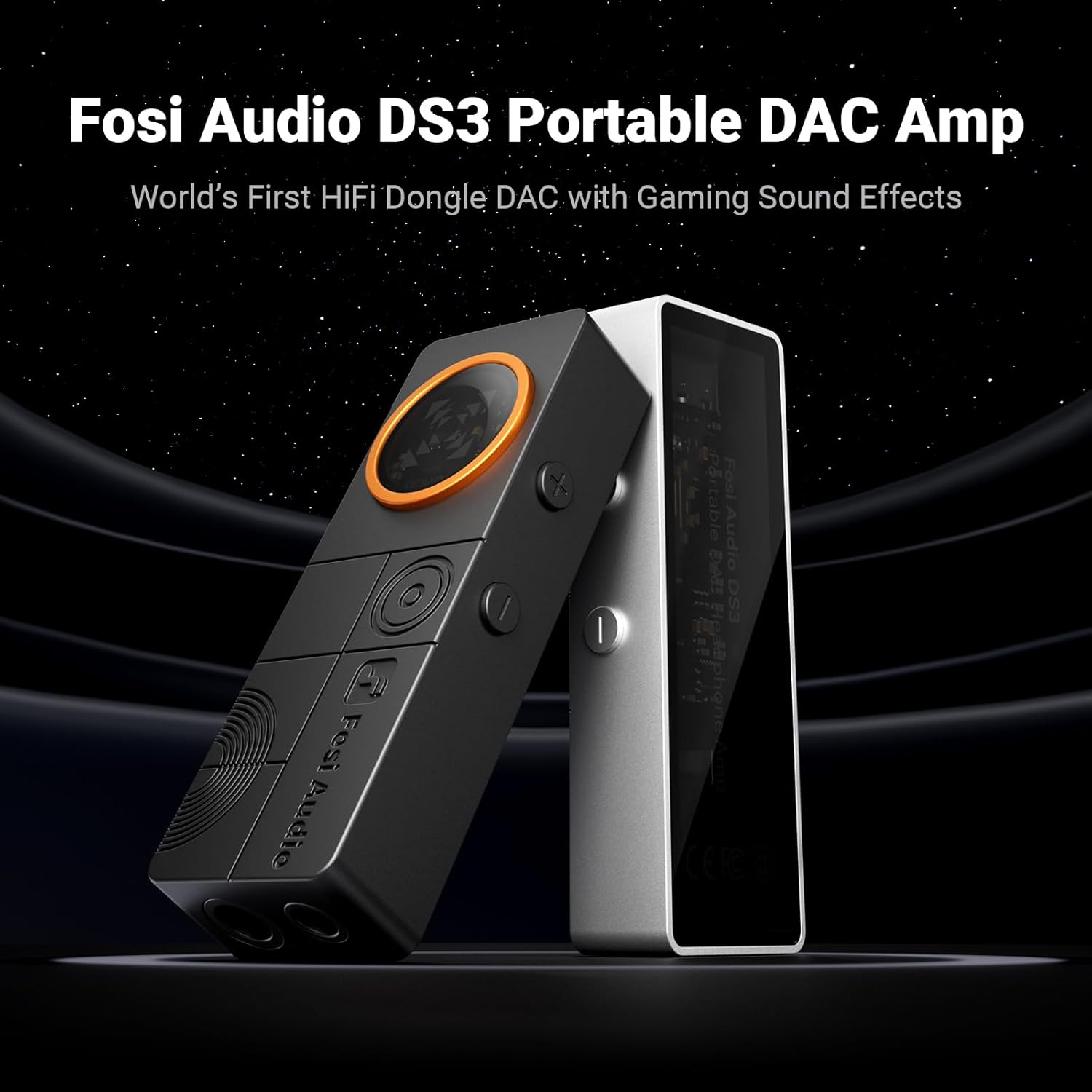 Fosi Audio DS3 Desktop DAC & Headphone Amplifier with USB-C, Optical Input, High-Resolution Audio Support, and Compact Hi-Fi Design - Audiomaxx India