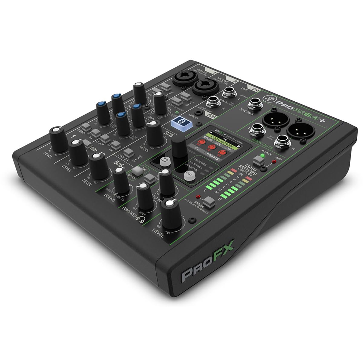 Mackie ProFX6v3+  6-Channel Analog Mixer With Enhanced FX, USB Recording Modes and Bluetooth® - Audiomaxx India