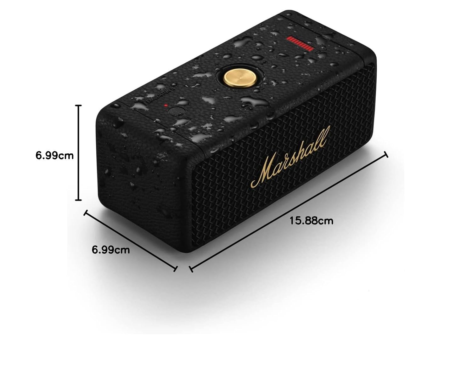 Marshall Emberton II Portable 30+Hour Playtime, (360° Sound), Waterproof 20 W Bluetooth Speaker