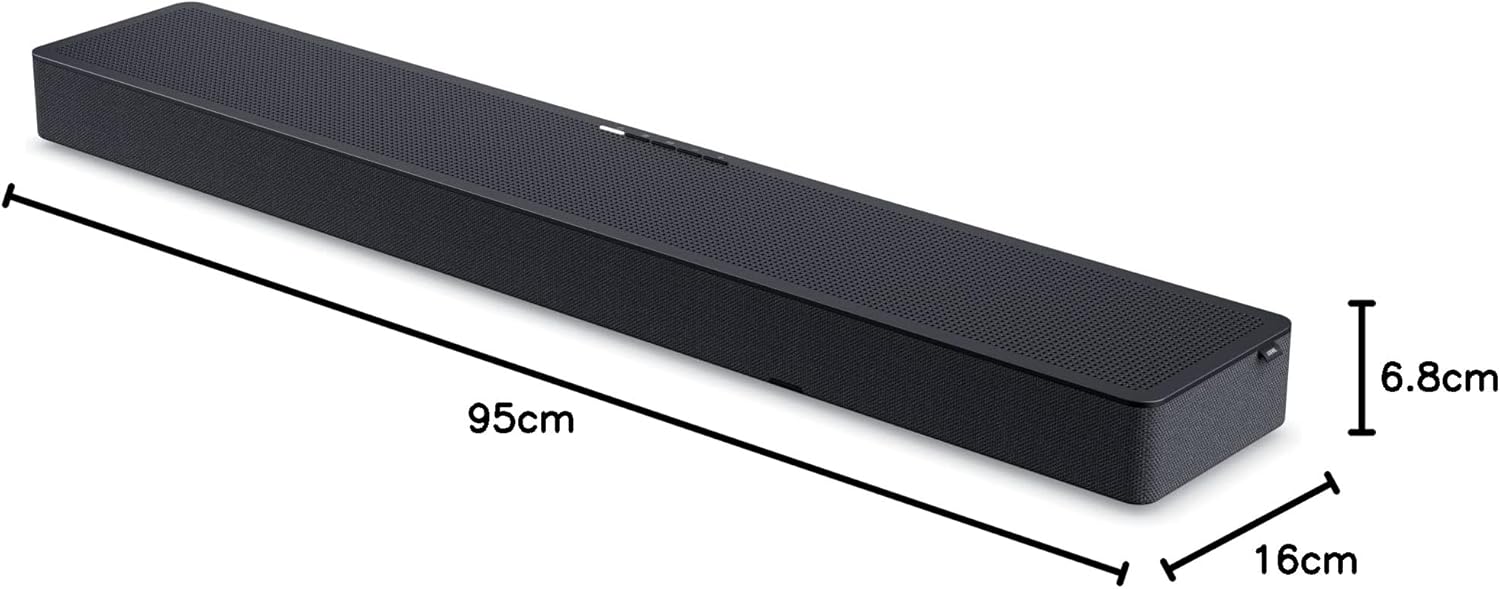 LOEWE. Klang Bar3 Mr, Soundbar with Integrated Subwoofer, Active 3.1 Dolby Atmos Multiroom Sound System, 360W Output, Bluetooth, Expandable Setup for TV, Music, Gaming & More