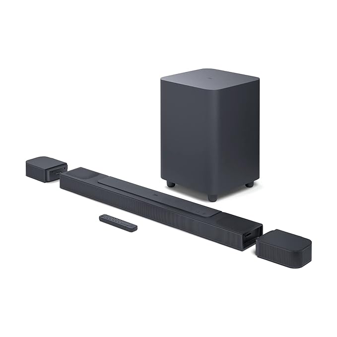 JBL Bar 800 Pro 720W  7.1 (5.1.2) Channel Truly Wireless Soundbar with True Dolby Atmos 10” Down-Firing Wireless Subwoofer - Set