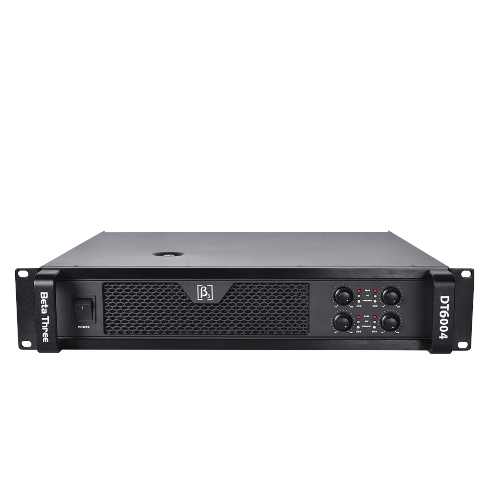 Beta3 DT6004 Professional Power Amplifier |1300w x 4 @ 8Ω | 2000w x 4 @ 4Ω - 3 Year Warranty