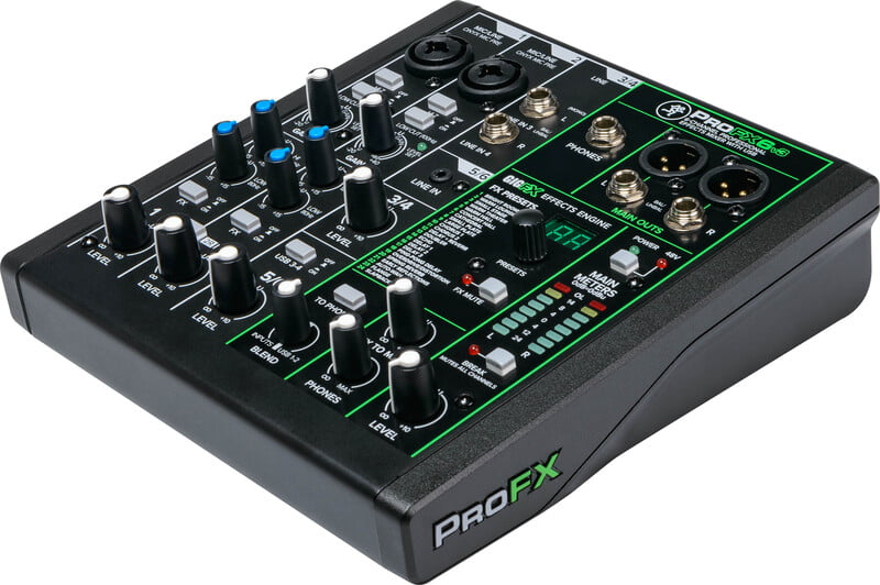 Mackie ProFX6v3 6-Channel Professional USB Mixer - Each