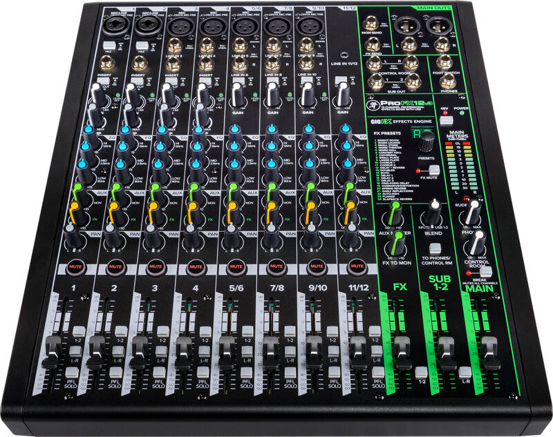 Mackie ProFX12v3 12-Channel Professional USB Mixer - Each