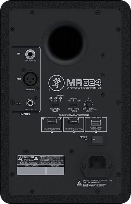 Mackie MR524 5.25"+HF 50W Studio Monitor - Pair