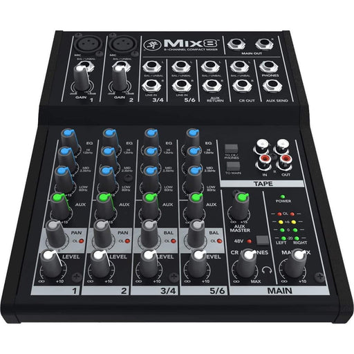 Mackie Mix8 8-Channel Compact Mixer - Each