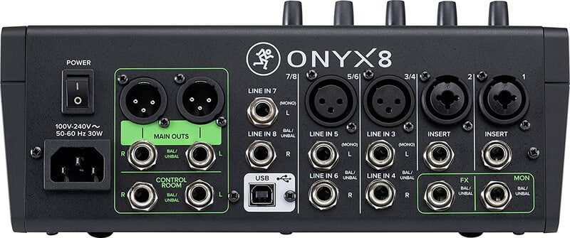 Mackie Onyx8 8-Channel Premium Analog USB Mixer - Each - Audiomaxx India
