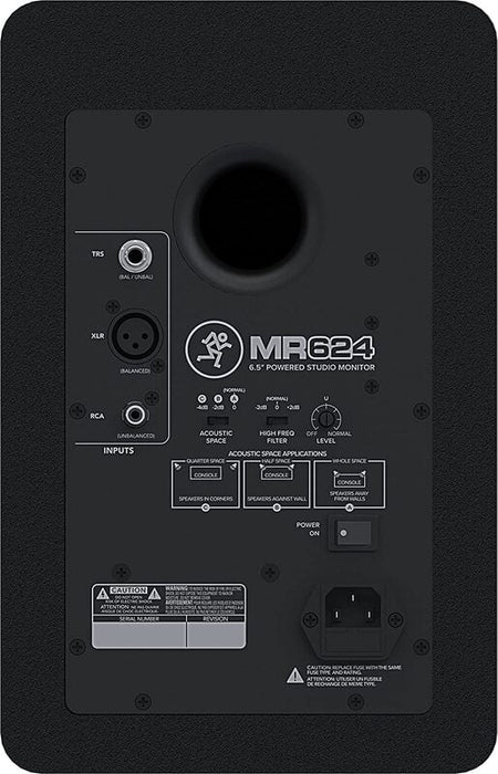 Mackie MR624 6.5"+HF 65W Studio Monitor - Pair