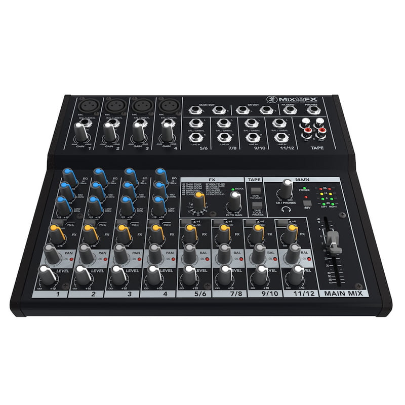 Mackie Mix12FX 12-Channel Compact Mixer with Effects - Each