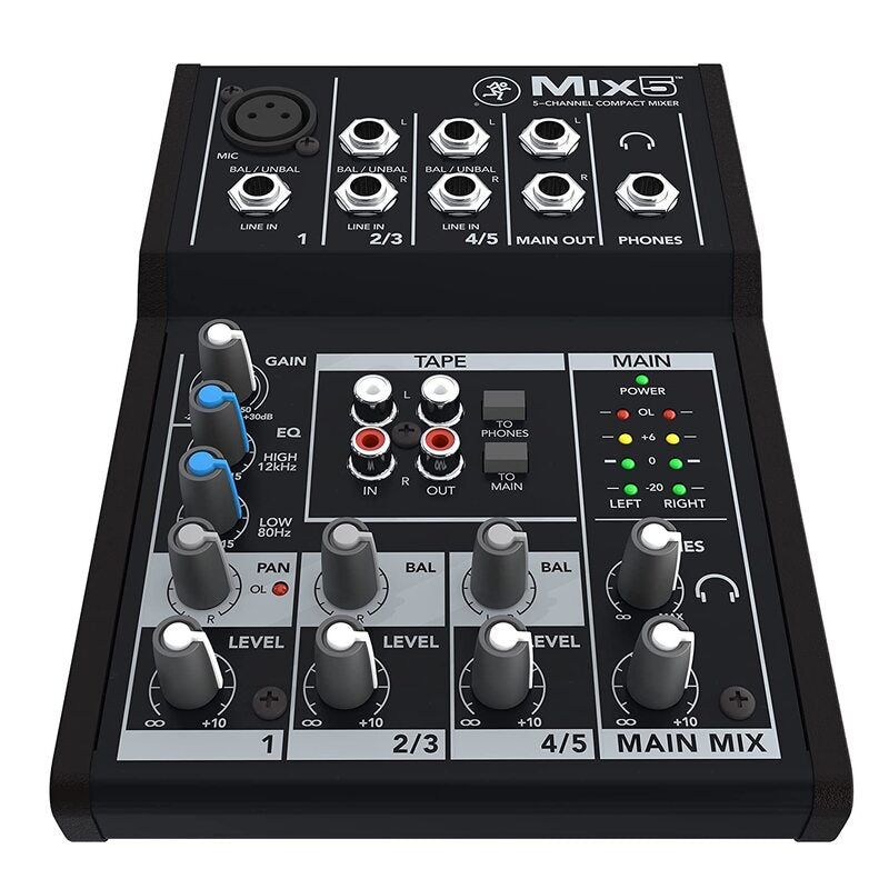 Mackie Mix5 5-Channel Compact Mixer - Each