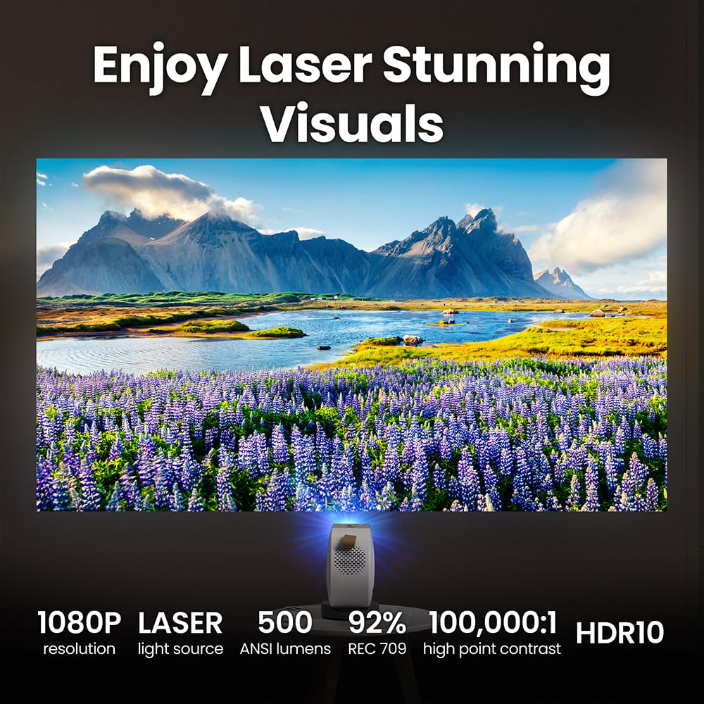 BenQ GV50 Laser Portable FHD Projector,Built-in Battery