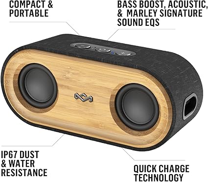 House of Marley Get Together 2 Mini: Portable Speaker with Wireless Bluetooth - Each