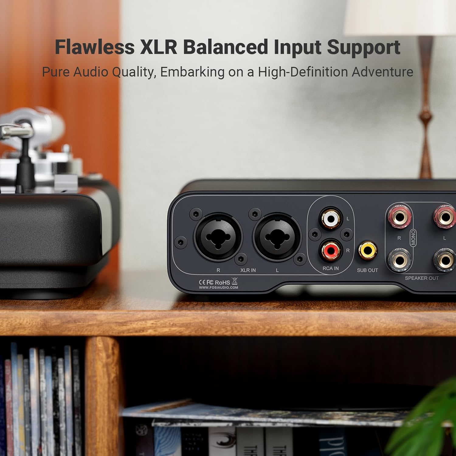 Fosi Audio ZA3 Balanced Stereo Power Amplifier with Dual Mono Design, High-Power Class-D Output, XLR/RCA Inputs, and Audiophile-Grade Performance - Audiomaxx India