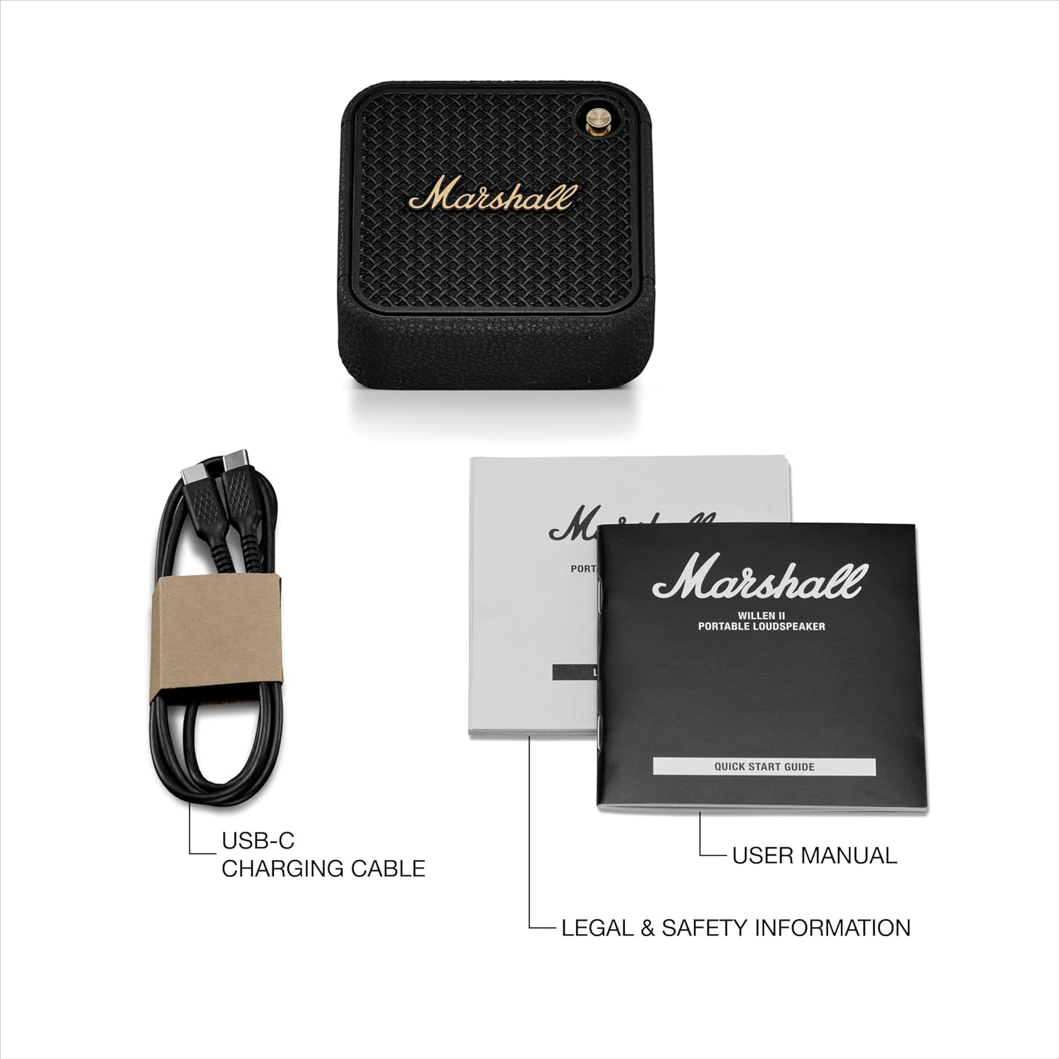 Marshall Willen II Portable Bluetooth Speaker with 17+ Hours of Portable Playtime, Dust & Waterproof (IP67)