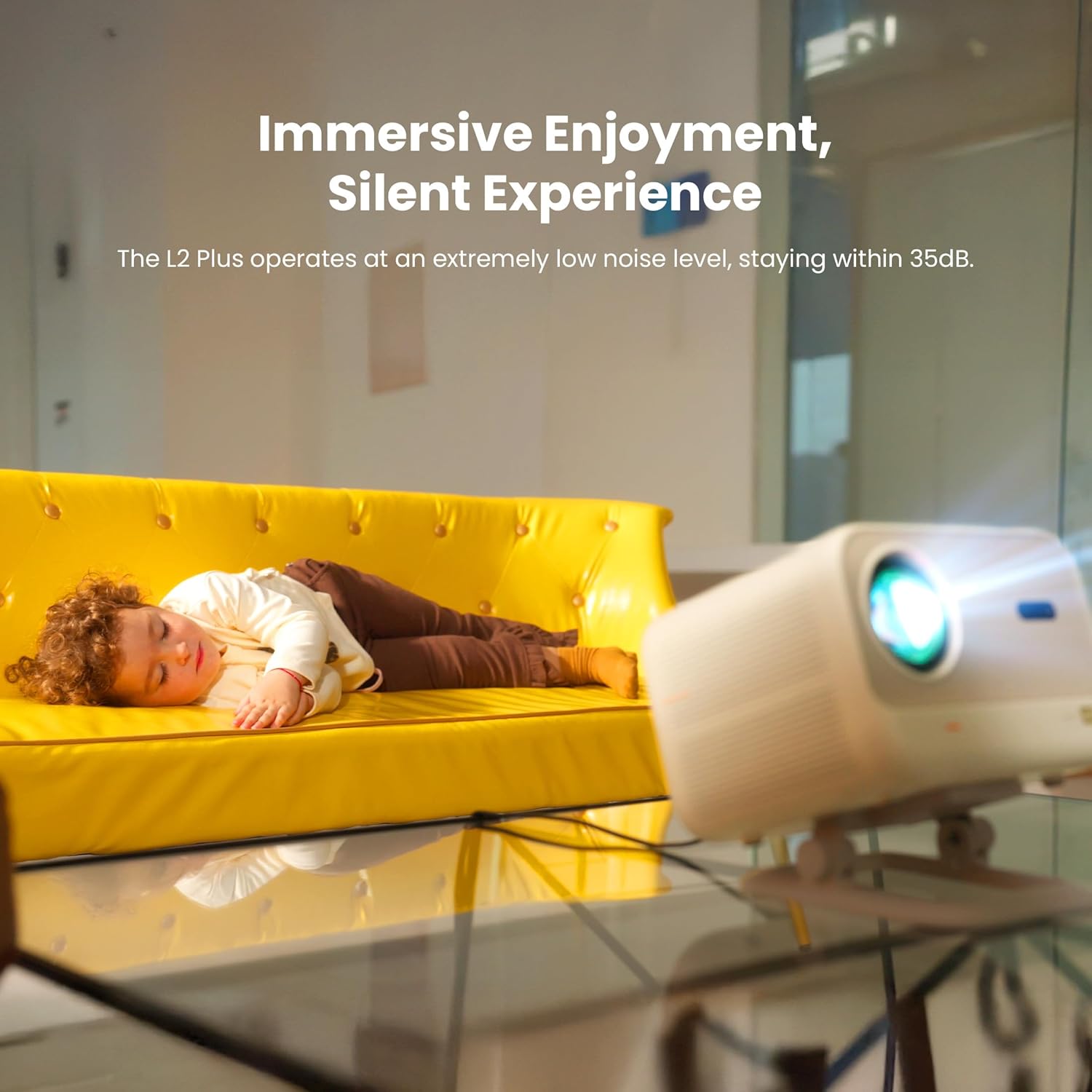 Yaber L2 Plus 4K Portable Outdoor Projector with WiFi 6 & Bluetooth, Seamless Autofocus