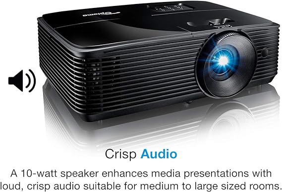 Optoma X400LVe XGA Professional Projector 4000 Lumens for Lights-on Viewing Presentations in Classrooms & Meeting Rooms  Speaker Built In